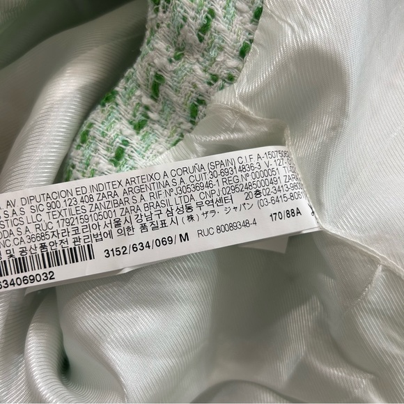 Zara Tweed Short Textured Waistcoat Vest - Picture 11 of 11